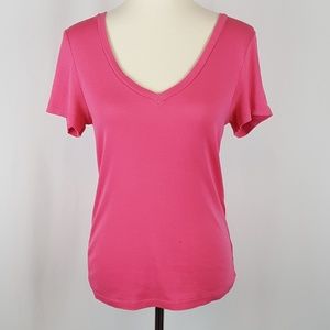 J. Crew Large Pink Fitted Tee